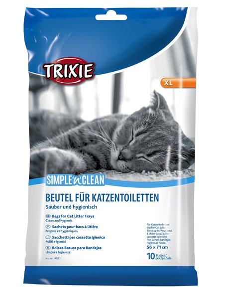 Pungi Igienice Simple'n'Clean, Pentru Litiera, XL: Pana la 56x71 cm, 10 buc, 4051