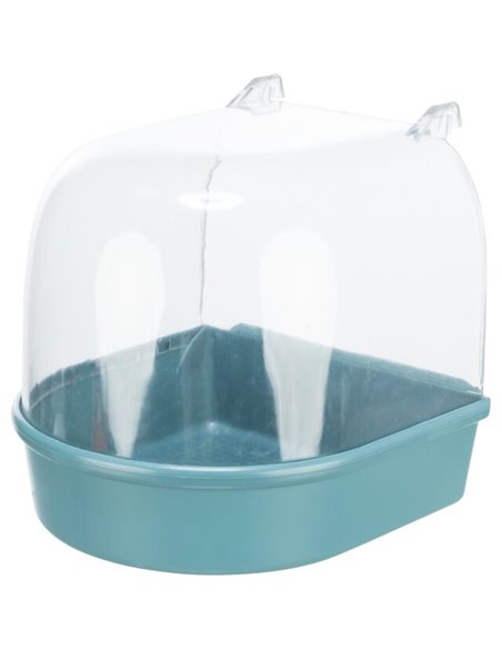 Cadita Acoperita Pentru Pasari, Plastic, Semicerc, 15x13x13 cm, Diverse Culori, 5401