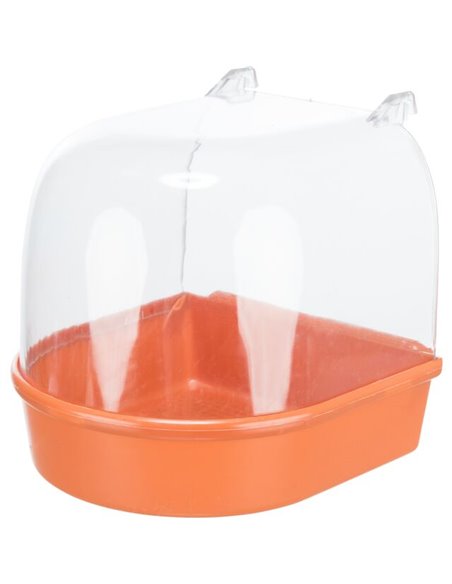 Cadita Acoperita Pentru Pasari, Plastic, Semicerc, 15x13x13 cm, Diverse Culori, 5401