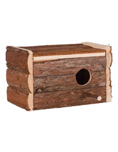 Cuib Pentru Perusi, Din Lemn De Scoarta, 21x13x12 cm, 5632	 2