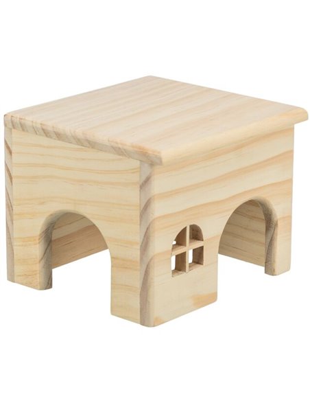 Casuta Pentru Hamsteri, Lemn, 15x12x15 cm, 61261	