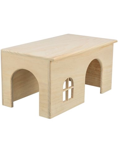 Casuta Pentru Cobai/Iepuri Pitici, Lemn, 40x20x23 cm, 61263	