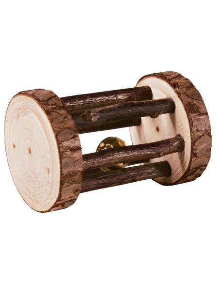 Jucarie Pentru Rozatoare, Rola Cu Clopotel, Lemn, 5x7 cm, 61654	