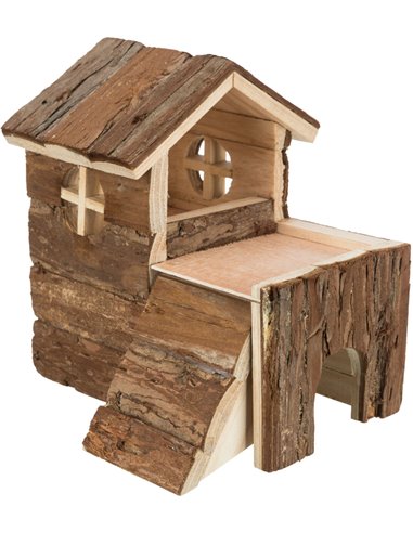 Casuta Pentru Hamsteri, Bjork, Lemn, 15x15x16 cm, Maro, 6176	