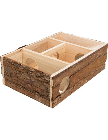 Casuta Labirint Pentru Rozatoare, Leif, Lemn, 35x11x25 cm, Maro, 6201	