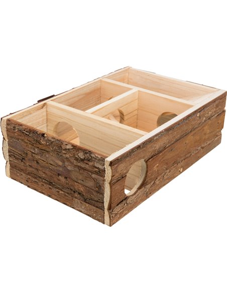 Casuta Labirint Pentru Rozatoare, Leif, Lemn, 35x11x25 cm, Maro, 6201	