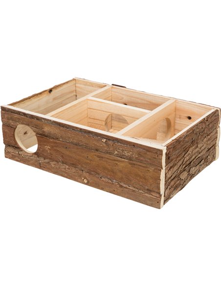 Casuta Labirint Pentru Rozatoare, Leif, Lemn, 35x11x25 cm, Maro, 6201	