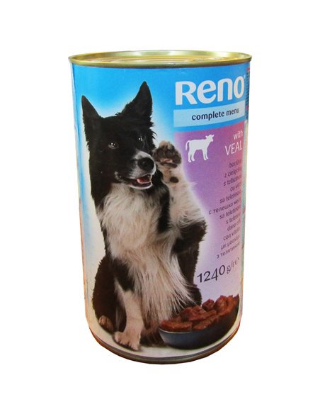 Hrana Umeda Pentru Caini, Reno Adult, Vitel, 1240 g