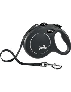 Lesa Flexi Classic, Banda, L: 5 m/50 kg, Negru, 11721