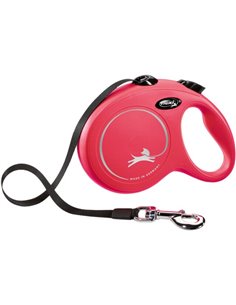 Lesa Flexi Classic, Banda, L: 5 m/50 kg, Rosu, 11723