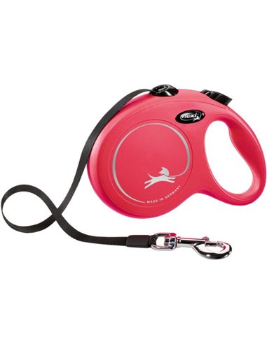 Lesa Flexi Classic, Banda, L: 5 m/50 kg, Rosu, 11723