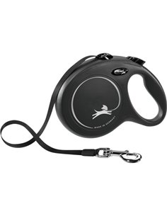 Lesa Flexi Clasic, Banda, L: 8 m/50 kg, Negru, 11731