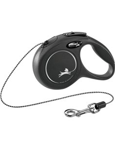 Lesa Flexi Classic, Snur, XS: 3 m/8 kg, Negru, 11771