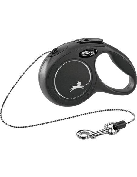 Lesa Flexi Classic, Snur, XS: 3 m/8 kg, Negru, 11771