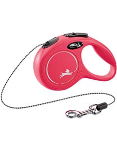 Lesa Flexi Classic, Snur, XS: 3 m/8 kg, Rosu, 11773