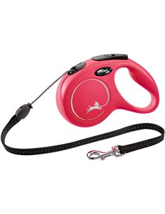 Lesa Flexi Classic, Snur, M: 5 m/20 kg, Rosu, 11793