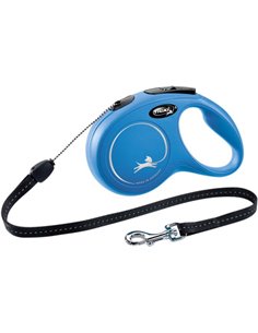 Lesa Flexi Classic, Snur, S: 8 m/12 kg, Albastru, 11802