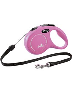 Lesa Flexi Classic, Snur, S: 8 m/12 kg, Roz, 11806