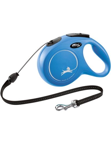 Lesa Flexi Classic, Snur, M: 8 m/20 kg, Albastru, 11812