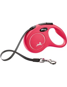 Lesa Flexi Classic, Banda, S: 5 m/15 kg, Rosu, 11833