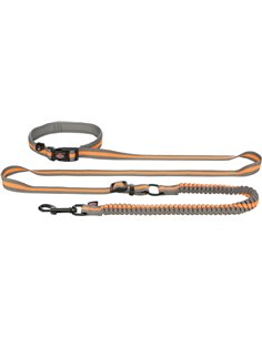 Lesa Jogging cu Amortizor 1.33-1.80 m/20 mm Gri/Portocaliu 12763