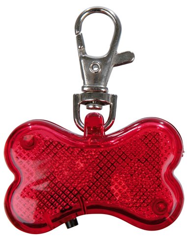 (-15%) Flasher Cu Adresier, Forma De Os, 4.5x3 cm Rosu 1342