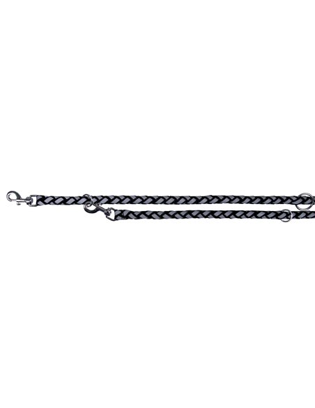Lesa Cavo Coarda, Reglabila/Reflectorizanta, S-M: 2.00 m/12 mm, Negru, 135801	