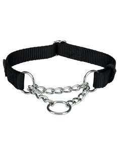 Zgarda Semistrangulanta, Premium, L-XL: 45-70 cm/25 mm, Negru, 202901	
