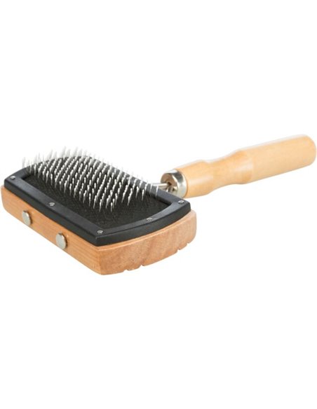 Perie Tesala Soft, Maner Lemn/Peri Metalici, 10x18 cm, 2300