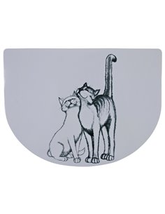 Servet Pussy Cats Pentru Castron, Pisici, Plastic, 40x30 cm, Alb, 24540