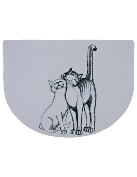 Servet Pussy Cats Pentru Castron, Pisici, Plastic, 40x30 cm, Alb, 24540