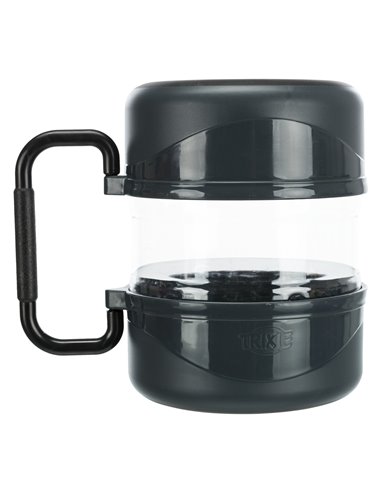 Set De Calatorie, Recipient Apa/Hrana, Plastic, 2 l/2x0.75 l, Gri, 2491