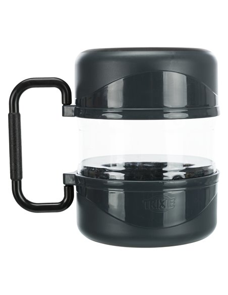 Set De Calatorie, Recipient Apa/Hrana, Plastic, 2 l/2x0.75 l, Gri, 2491