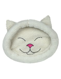 (-30%) Pat Mijou, Forma Cap Pisica, 48x37 cm, Alb, 28632	