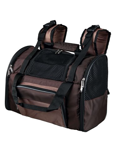 Rucsac De Transport, Shiva, 41x30x21 cm, Pana la 8 kg, Maro/Bej, 28871	