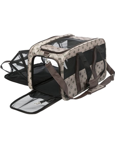 Geanta De Transport, Maxima, Extensibila, 33x32x54 cm, Pana la 8 kg, Bej/Maro, 28903	