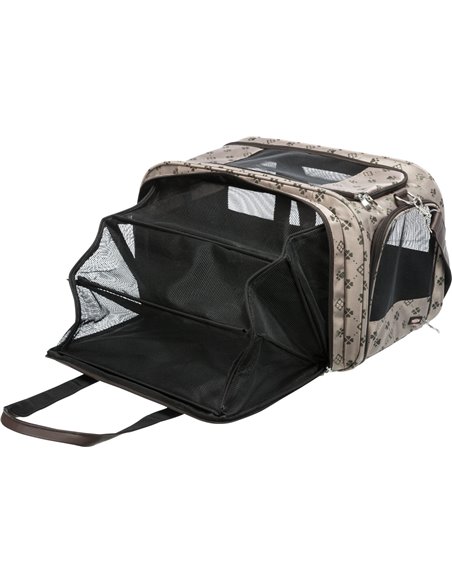 Geanta De Transport, Maxima, Extensibila, 33x32x54 cm, Pana la 8 kg, Bej/Maro, 28903	