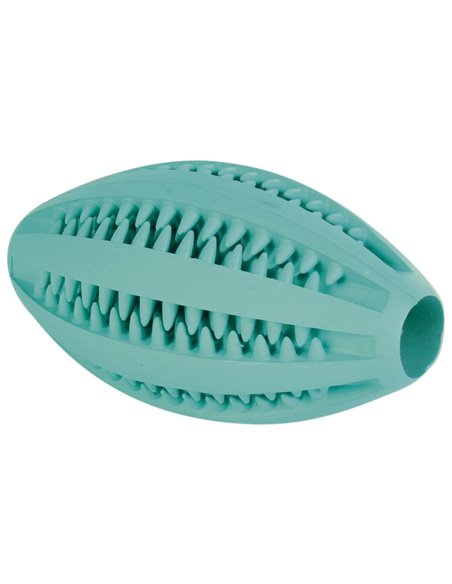 Jucarie Pentru Caini, Denta Fun, Minge Rugby, Aroma Menta, Cauciuc, 11 cm 3290