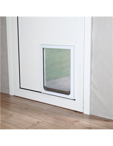 (-10%) Usa Batanta Pentru Caini, 2-Way, M-XL: 39x45 cm, Alb, 3879	