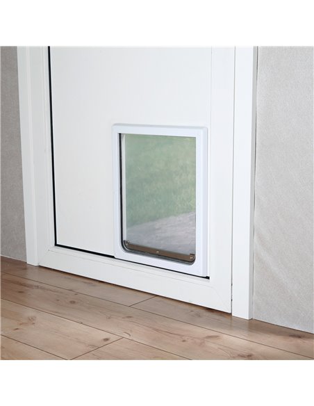 (-10%) Usa Batanta Pentru Caini, 2-Way, M-XL: 39x45 cm, Alb, 3879	
