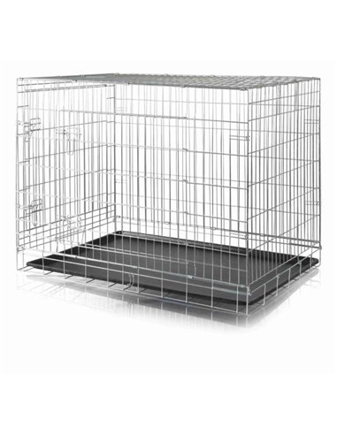Cusca Metalica Pentru Caini, S:64x54x48 cm, 3922	