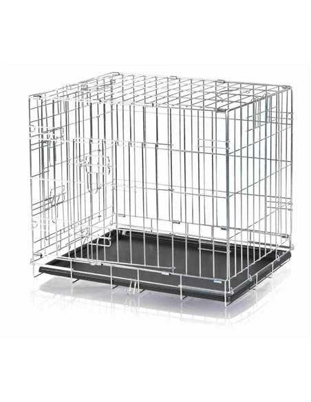 Cusca Metalica Pentru Caini, M: 78x62x55 cm, 3923	