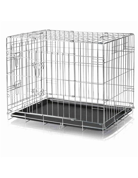 Cusca Metalica Pentru Caini, M: 78x62x55 cm, 3923	