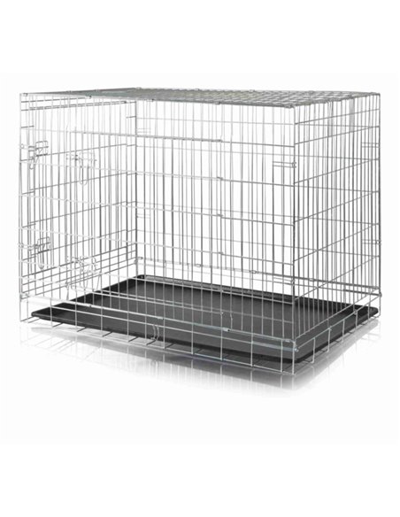 Cusca Metalica Pentru Caini, M-L: 93x69x62 cm, 3924	