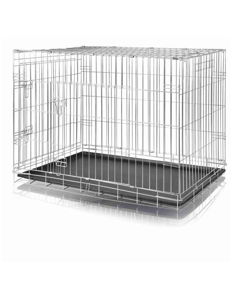 Cusca Metalica Pentru Caini, M-L: 93x69x62 cm, 3924	