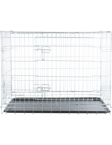 Cusca Metalica Pentru Caini, M-L: 93x69x62 cm, 3924	