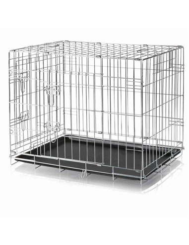 Cusca Metalica Pentru Caini, M-L: 93x69x62 cm, 3924	