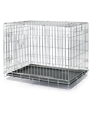 Cusca Metalica Pentru Caini, M-L: 93x69x62 cm, 3924	
