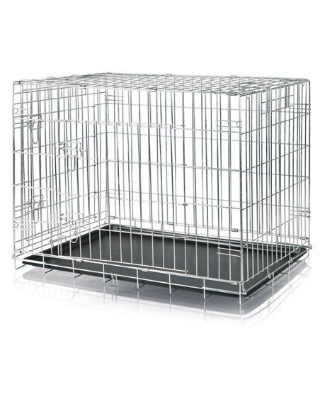 Cusca Metalica Pentru Caini, M-L: 93x69x62 cm, 3924	