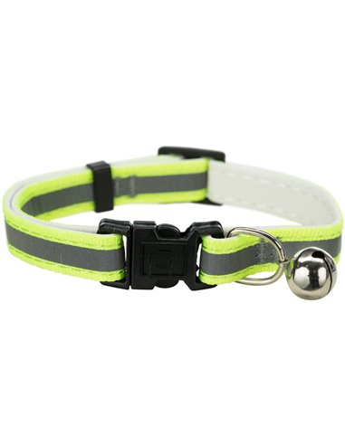 Zgarda Pentru Pisici Junior, Reflectorizanta, Cu Clopotel, Diverse Culori, 41686	